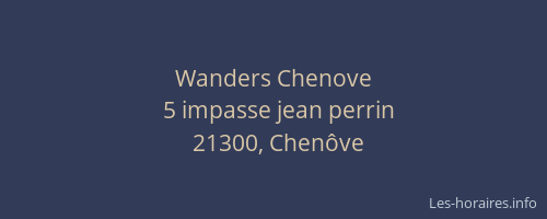 Wanders Chenove