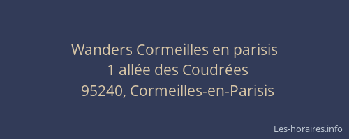 Wanders Cormeilles en parisis