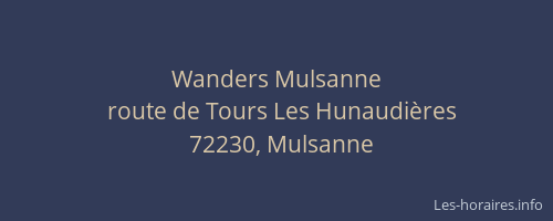 Wanders Mulsanne