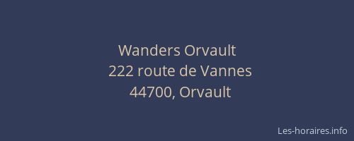 Wanders Orvault