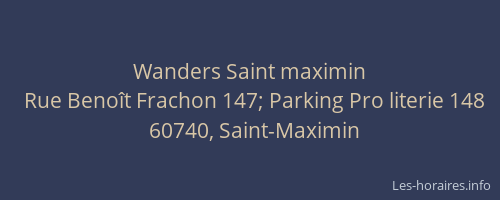 Wanders Saint maximin