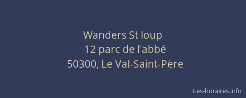 Wanders St loup