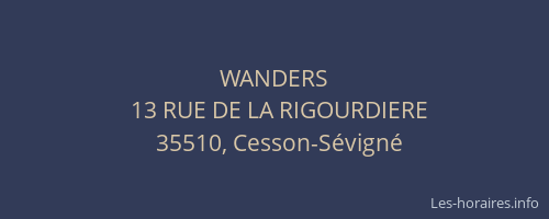 WANDERS