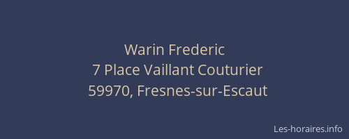 Warin Frederic