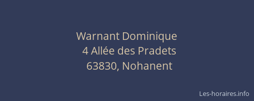 Warnant Dominique