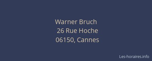 Warner Bruch