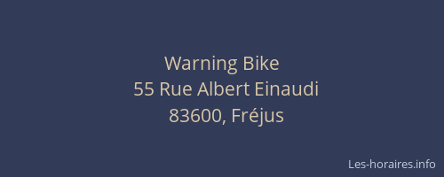 Warning Bike