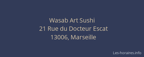 Wasab Art Sushi