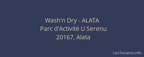Wash'n Dry - ALATA
