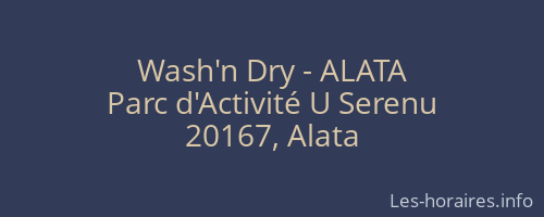 Wash'n Dry - ALATA