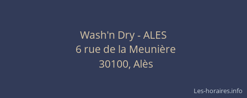 Wash'n Dry - ALES