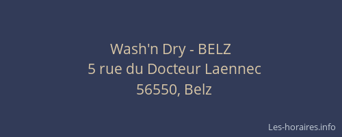 Wash'n Dry - BELZ