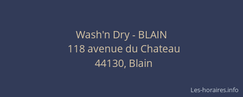 Wash'n Dry - BLAIN