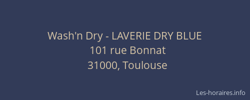 Wash'n Dry - LAVERIE DRY BLUE