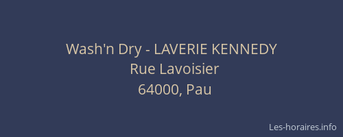 Wash'n Dry - LAVERIE KENNEDY