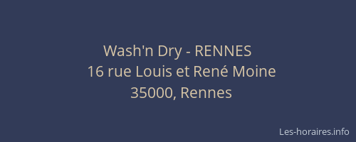Wash'n Dry - RENNES