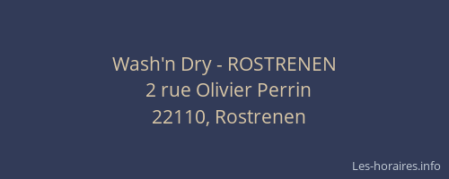 Wash'n Dry - ROSTRENEN