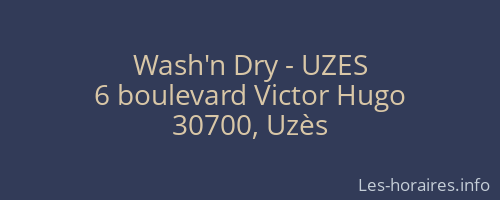 Wash'n Dry - UZES