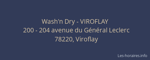 Wash'n Dry - VIROFLAY