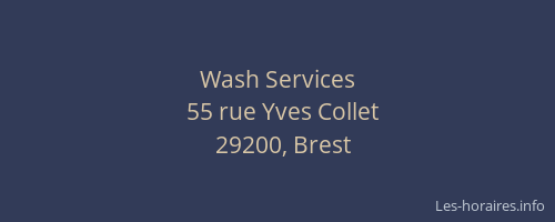 Wash Services