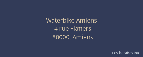 Waterbike Amiens