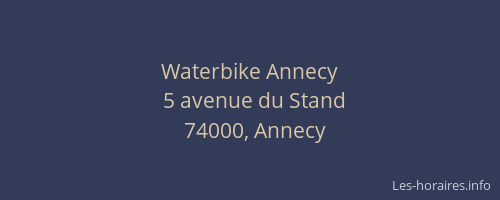 Waterbike Annecy