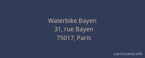 Waterbike Bayen