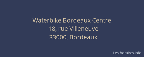 Waterbike Bordeaux Centre