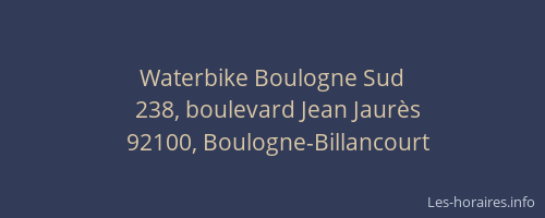 Waterbike Boulogne Sud