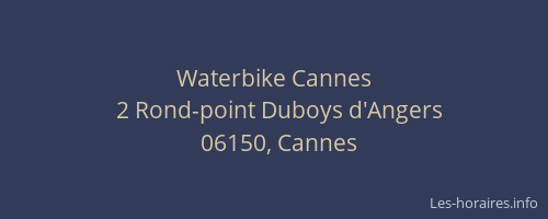 Waterbike Cannes