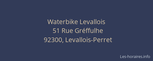 Waterbike Levallois