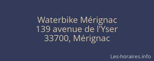 Waterbike Mérignac