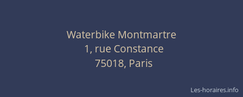 Waterbike Montmartre