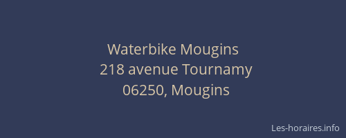 Waterbike Mougins