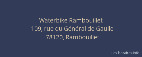 Waterbike Rambouillet