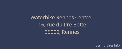 Waterbike Rennes Centre