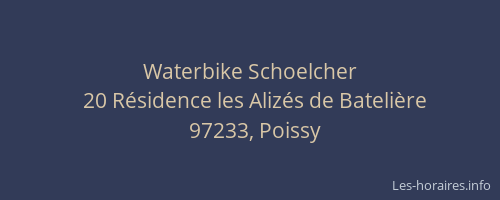 Waterbike Schoelcher
