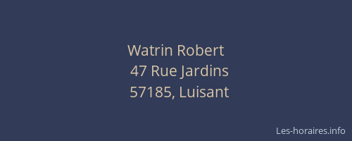 Watrin Robert