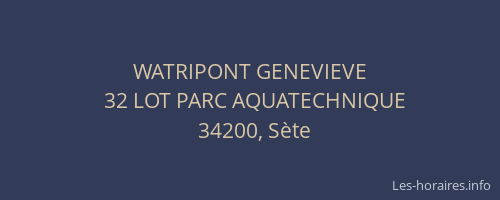 WATRIPONT GENEVIEVE
