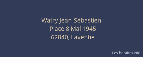 Watry Jean-Sébastien