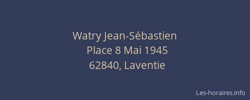 Watry Jean-S&eacute;bastien
