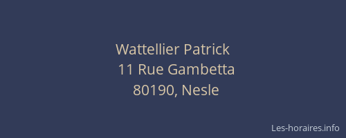 Wattellier Patrick