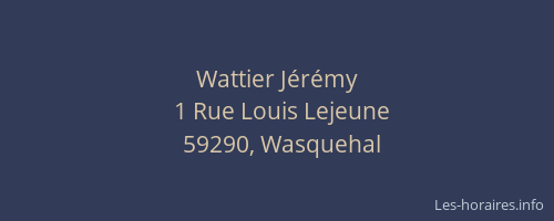 Wattier Jérémy