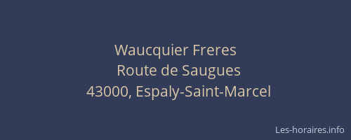 Waucquier Freres