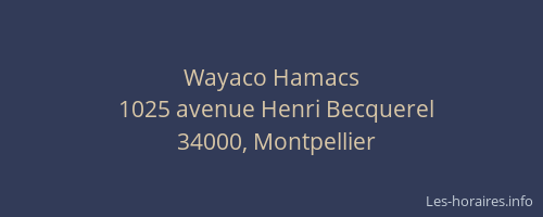 Wayaco Hamacs