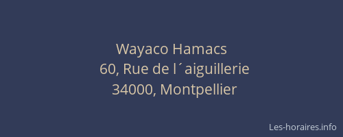 Wayaco Hamacs