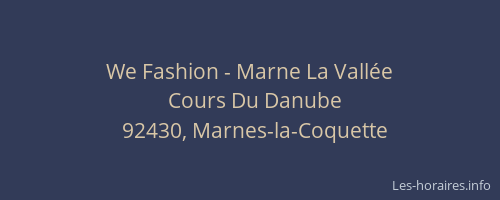 We Fashion - Marne La Vallée