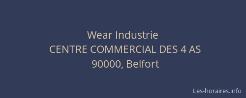 Wear Industrie
