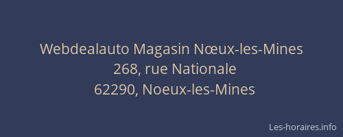 Webdealauto Magasin Nœux-les-Mines