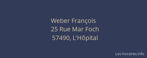 Weber François